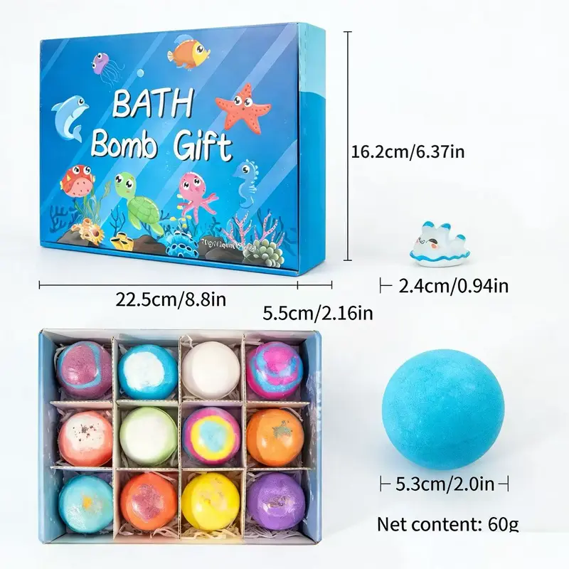 🎁🎉 Kids’ Surprise Bath Bombs – 12-Pack Gift Set with Hidden Toys! - Image 8