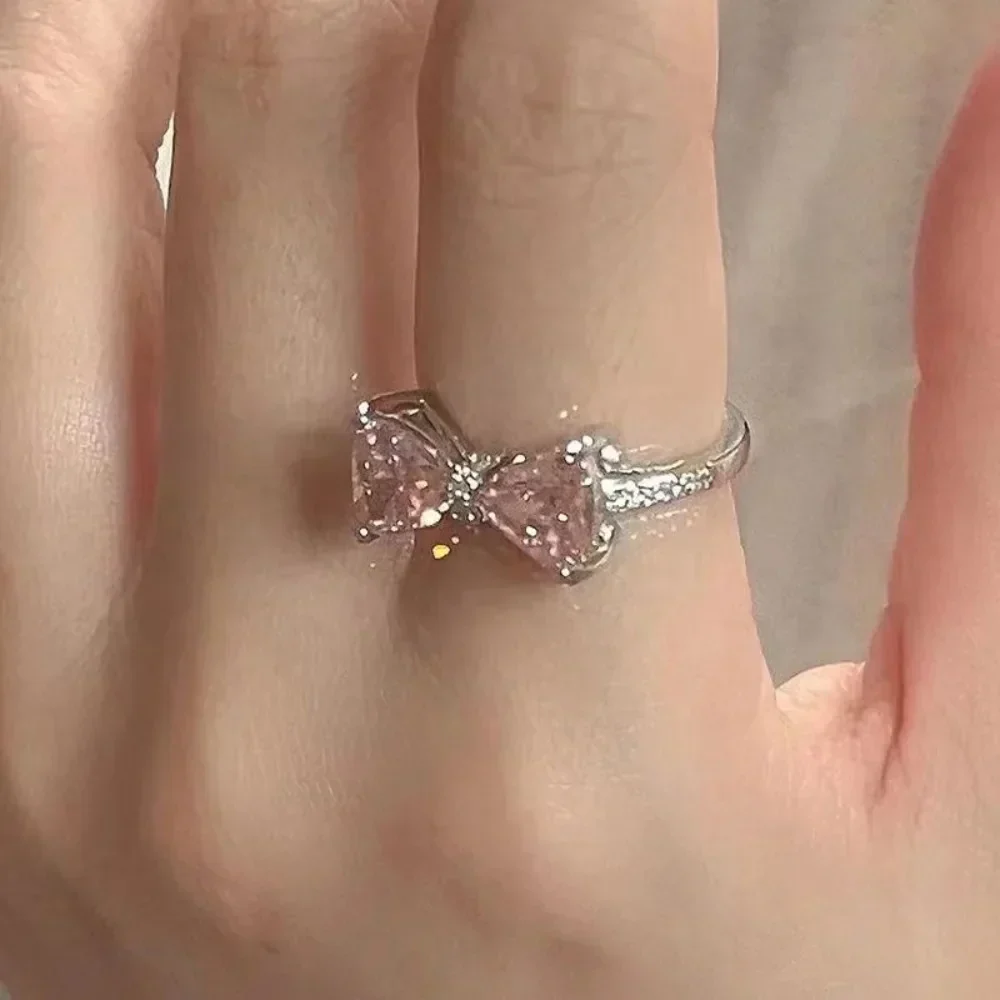 Fashion Adjustable Bow Ring Jewelry - Image 2
