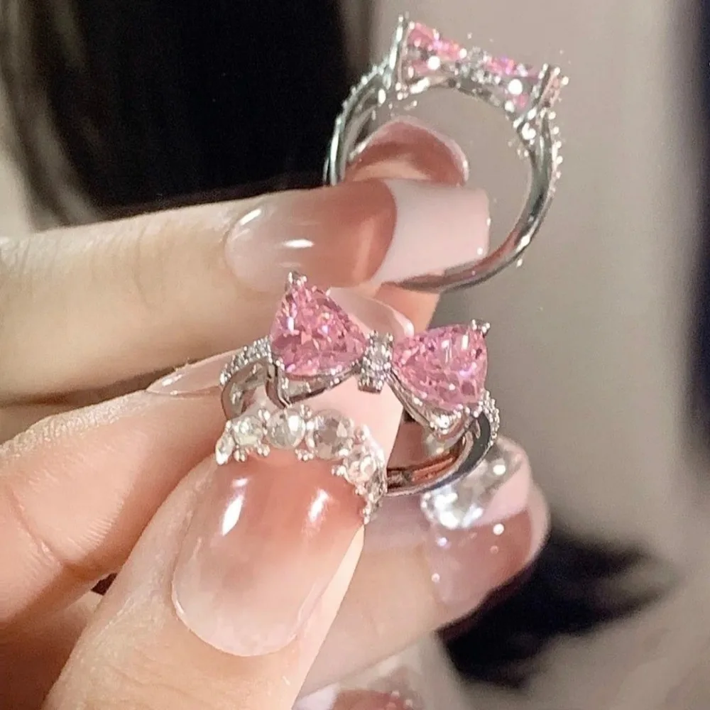 Fashion Adjustable Bow Ring Jewelry - Image 4