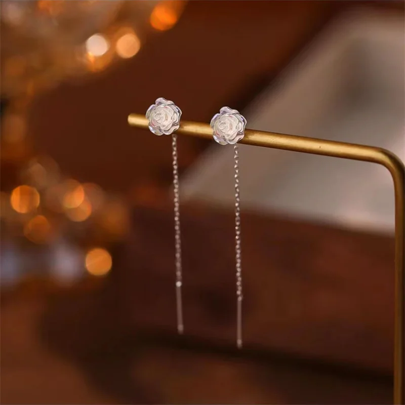 Women's Fashionable  Zircon Ball Pendant  Earrings - Image 8